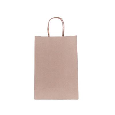 China Wholesale Custom Printed Logo Packaging Kraft Paper Shopping Bag With Handle for sale