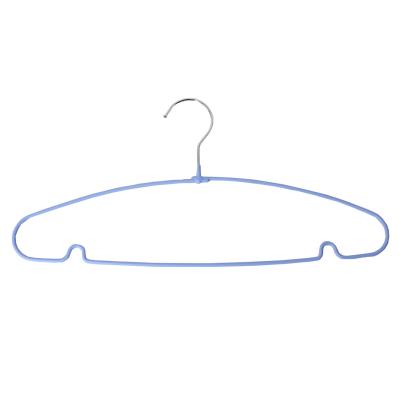 China Anti Slip Eco - Friendly PVC Coating Colorful Metal Coat Hanger Wire Hanger For Supermarket for sale