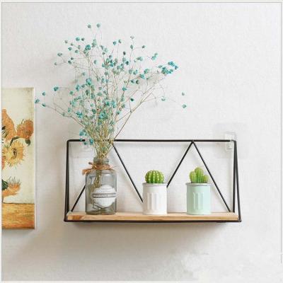 China Sustainable Storage Wall Mount Black Shelf Above Basket For Photo , Key Decorate Stainless Steel Hanger for sale