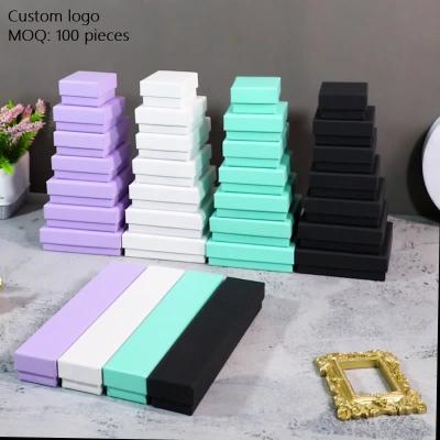 China Custom Lid Jewelry Ornaments Jewelry Gift Box Packing Paper Jewelry Packaging Paper Box Various Colors and Low Box Wholesale Paper for sale