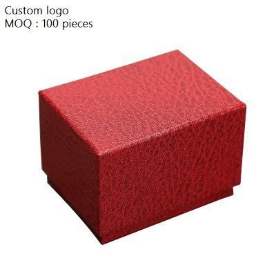 China Lychee Pattern New Style Lychee Pattern Corrugated Paper Box Earrings Necklace Watch Cardboard Paper Box for sale