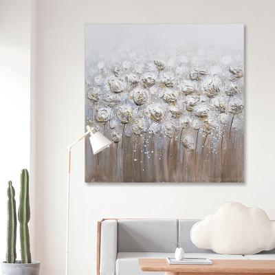 China Handmade Flower Modern Subject Picture Wall Art Canvas Wall Art For Living Room for sale