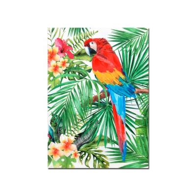 China Modern Colorful Parrots Handtouch Wall Art Oil Picture Painting for sale