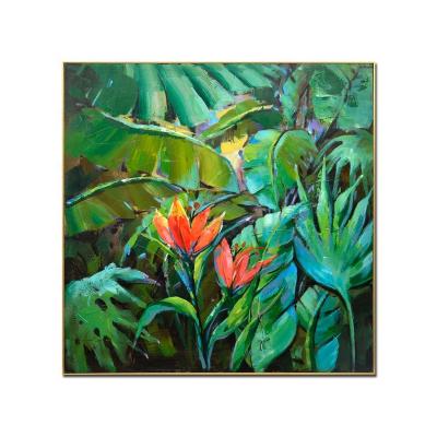 China Modern Tropical Handmade Wall Painting Canvas Wall Art For Home Decoration for sale