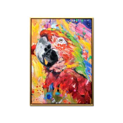 China Parrot Modern Wall Art Print Canvas Customized Picture Decorative Oil Painting Wall Art for sale