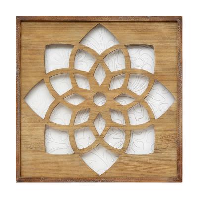 China New Classic / Postmodern Rustic Wall Hanging Wall Art Decoration Wooden Art for sale