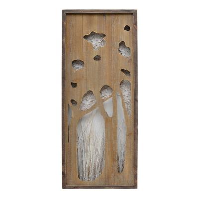 China Modern Artwork Design Wood Carving Wall Art For Home Wall Decoration for sale