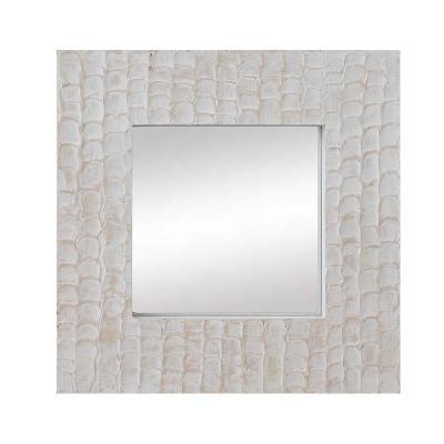 China Minimalist Modern Quare Shape Wall Art Mirror For Living Room 50X50X4cm for sale