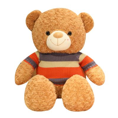 China Plush children like stylish cute striped source plush toy plush pets bears bear factory direct sale for sale