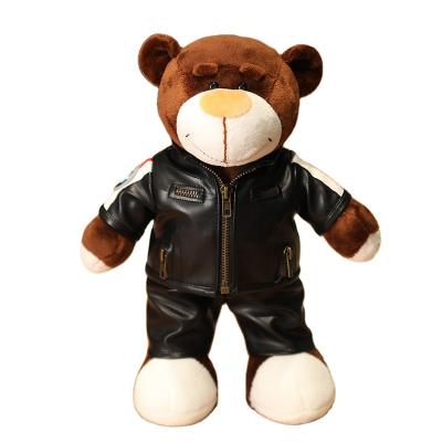 China Plush Manufacturer Well Made Locomotive Bear Small Dynamic Charming Plush Toys for sale