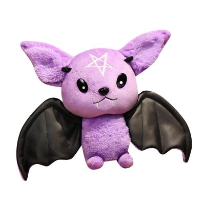 China Soft Hot Sale Purple Black Plush Bat Plush Doll Stuffed Toy 30cm 45cm for sale