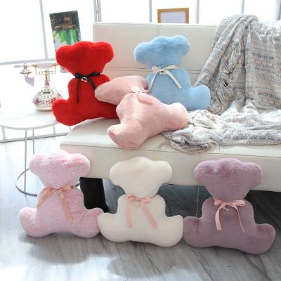 China Birthday Gift Teddy Bear Shape Pillow Plush Toy Decoration Soft Toy Good Promotion Gift for sale