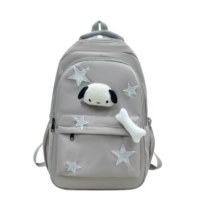 China Other Wholesale Children's Backpack Grade 1-6 Oxford Animal Prints Pattern Nursery Girls Cartoon School Bag for sale