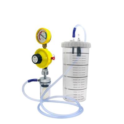 China Medical Polycarbonate Vacuum Regulator With Suction Bottle For Hospital Use Vacuum Suction Devices for sale