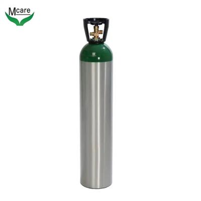 China LPG Gas Cylinders Oxygen Cylinder 10L Vacuum Medical Aluminum Aluminum Material Oxygen Tank for sale