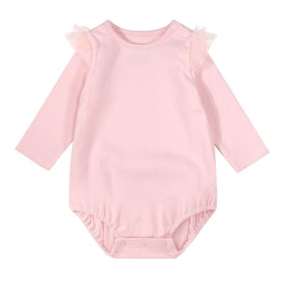 China Other Manufacturer Supply New Born Boutique Baby Boy Clothes Ribbed Rompers for sale