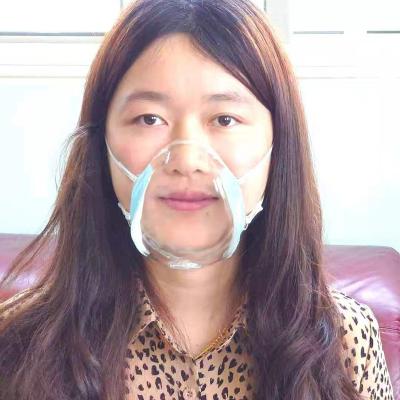 China Reusable Silicone Anti-splash Lip Tongue Isolation Clear Anti-fog Protective Face Mask for sale