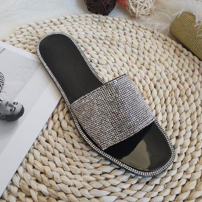 China Wholesale Fashion Trend Summer Outdoor Lady Non Slip Comfortable PVC Flat Slippers for sale