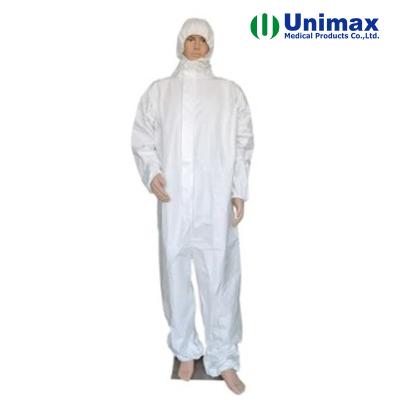 China Prenda impermeable química blanca disponible microporosa del EN 13034 del EN ISO 13982-1 del traje de 65gsm Type5B/6B en venta