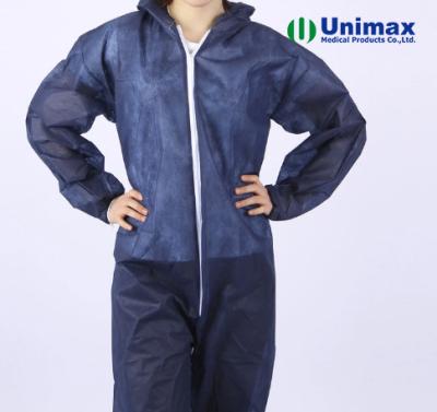 Китай Blue Simple Non Woven Coveralls Dustproof Disposable продается