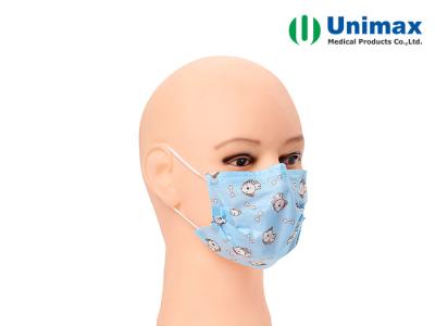 China Beeldverhaalkind 3 Beschikbaar Chirurgisch het Gezichtsmasker van Vouwearloop Te koop