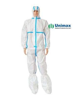 Китай Эластичные Coveralls 40sm-60gsm тумака PP/PE устранимые защитные продается