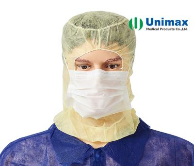 Κίνα Ιατρικά Bouffant του ISO PP καλύμματα αστροναυτών UNIMAX με τη μάσκα προσώπου προς πώληση