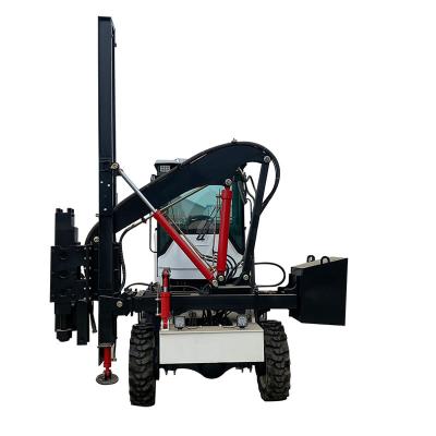 China Hydraulic Diesel Pile Drilling Press Driving Fence Post Hammer Ram for sale