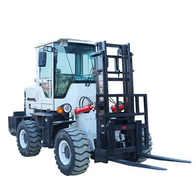 China Hotels 3ton 3.5ton 4ton 5ton 6ton Farm 4WD All Terrain View Forklift Articulated Off Road Forklift for sale