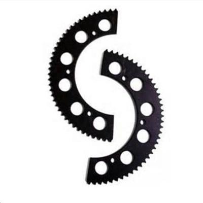 China 7075 Aluminum Alloy CNC Machined Go Kart Parts Aluminum Alloy 7075 219 Split Sprocket for sale