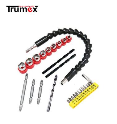 China Multifunctional Screwdriver Bit Scoket Adapter Ends Twist Drills 28pcs Screwdriver Bit Hardware Kit T018 for sale