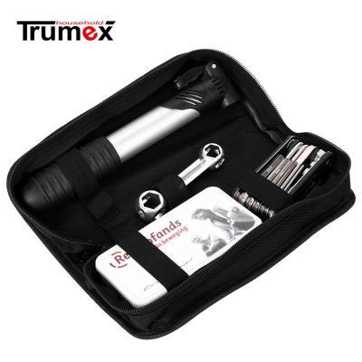 China Portable Multifunctional Canvas Bicycle Repair Kit (With Pump) for sale