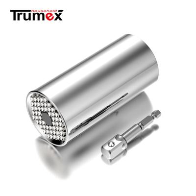 China Multifunctional Carbon Steel 7-19 Mm Torque Socket Magic Universal Socket for sale