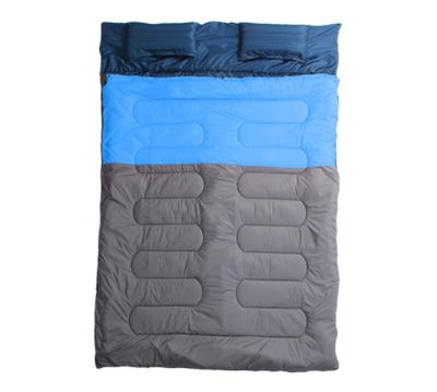 China Sliping Envelope Type Sleeping Bag Waterproof Two Person Blanket Bag For Camping for sale