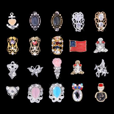 China IMAGNAIL 40 Metal+Glass Designs Beautiful Manicure Jewelry Crystals Diamonds Big Fake Stones Nail Art For Women Girls 3D Nail Art for sale