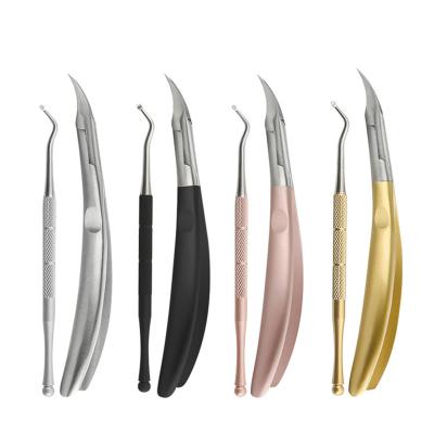 China Inveterate Dead Cuticle Nipper Stainless Steel Sharp Professional Pedicure IMAGNAIL Skin Nipper Set for sale