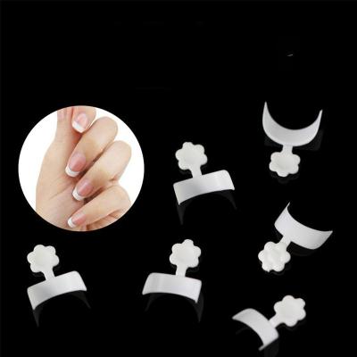 China IMAGNAIL Design 500pcs Small French Half Guide Cover White French Nail Tips for sale