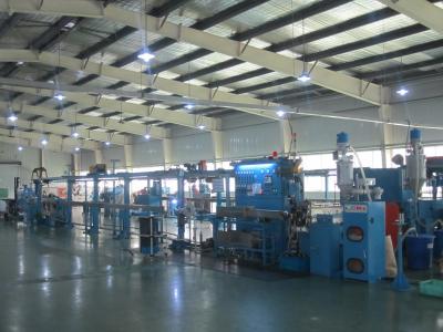 China Extrudermaschine für elektrische Kabel- und Drahtextrusionsleitungen für PVC-PTFE-Materialien zu verkaufen