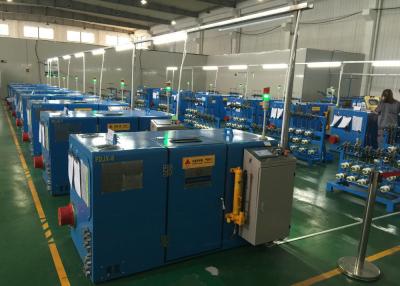 China Alloy Copper wire twister machine , S Lay Sky Blue wire stranding machine for sale