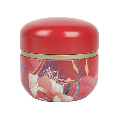 China Custom Recyclable Candle Tin Box Round Spice Jar Metal Mini Tinplate Box Gift Box for sale