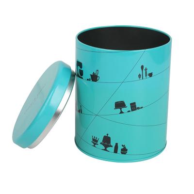 China Recyclable Cigarette Metal Storage Box Customized Tea Cart Biscuit Coffee Tin Box for sale