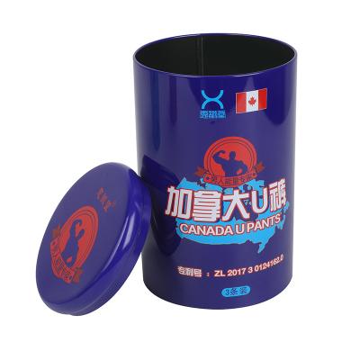 China Recyclable Panty Packaging Box Cigarette Gift Box Customized Metal Tin Can for sale