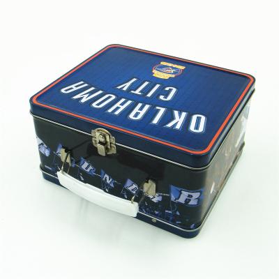 China Recyclable Metal Tin Tourism Food Lunch Transport Box for sale