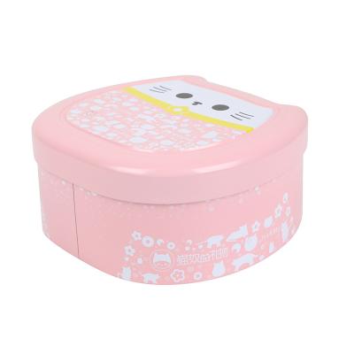 China Customized Recyclable Metal Cake Cookie Jar Valentine's Day Gift Box With Lid Candle Tin Can for sale