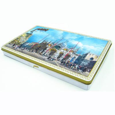 China Recyclable Custom Metal Candy Tin Packing Box for sale