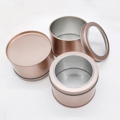 China High Recyclable Round Window Metal Tin Box for sale