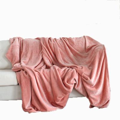 China High Quality PORTABLE Hotel Sleep Friends TV Show Couch Cashmere Fur Fleece Throw Blanket Super Soft Throw Blanket For Winter for sale