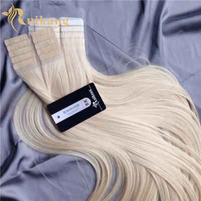 China Silky Straight Weft Seamles Raw 26 Wave Ruikang Hair Skin Pulgadas 30 Inch Brazilian Human Virgin Hair Tape for sale