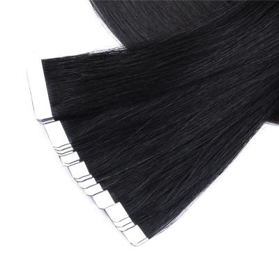 China Black Color Remy Tape In Human Hair Extensions Silky Straight Wave Hair 2021 New for sale