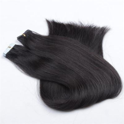 China 100% Natural Straight Virgin Hair INDIAN Remy Hair Skin Weft Tape Hair Weft Extensions for sale